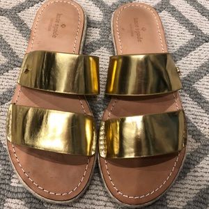 Kate Spade Gold Sandals